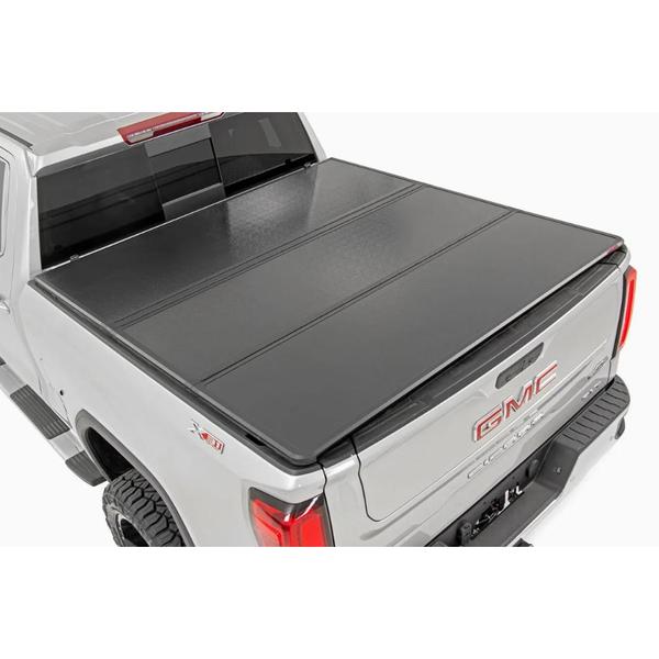 VIRIX PRO Hard Tri-Fold Tonneau Cover For GMC Trucks (2007-2021, 5.5 ft Bed)