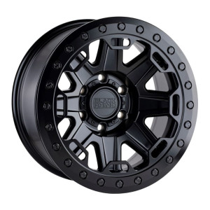 1785RFT RIFT BEADLOCK 17X8.5 6X135 00mm MATTE BLACK W/BLACK BOLTS