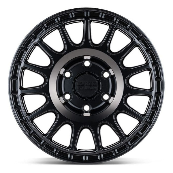 1780SND SANDSTORM 17X8 5X108 35mm SEMI GLOSS BLACK W/ DDT