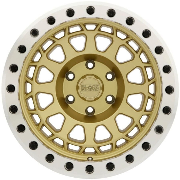 PRIMM BEADLOCK 17X8.5 5X127 -38mm MATTE GOLD W/MACHINED RING