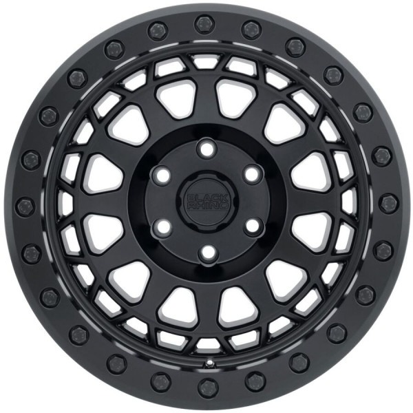 1785PRM PRIMM BEADLOCK 17X8.5 6X139.7 00mm MATTE BLACK W/BLACK BOLTS