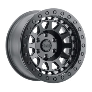 1785PRM PRIMM BEADLOCK 17X8.5 6X139.7 00mm MATTE BLACK W/BLACK BOLTS