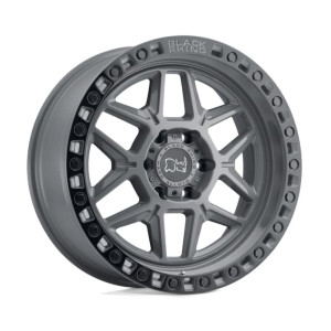 1790KLS KELSO 17X9 6X139.7 00mm BATTLESHIP GRAY W/BLK LIP