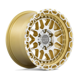 1895HLB HOLCOMB 18X9.5 6X135 12mm GLOSS GOLD W/MIRRIR CUT FACE