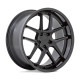 AR942 20X9.5 5X115 15mm MATTE BLACK GLOSS W/ BLACK LIP