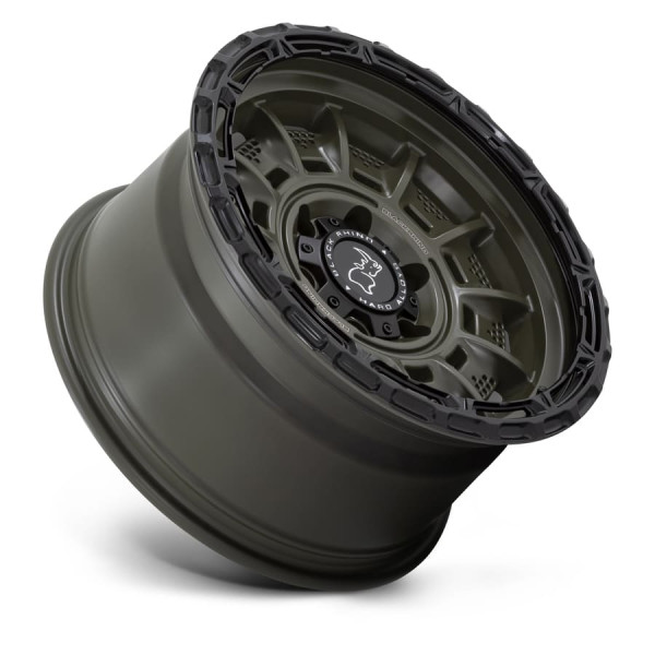 BR002 LEGION 17X9 5X127 -12mm OLIVE DRAB GREEN WITH BLACK LIP BR002 LEGION 17X9 5X127 -12mm OLIVE DRAB GREEN WITH BLACK LIP
