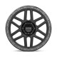 9 MESA 17X9 8X165.1 -12mm SATIN BLACK W/ GLOSS BLACK LIP