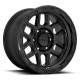 9 MESA 17X9 8X165.1 -12mm SATIN BLACK W/ GLOSS BLACK LIP