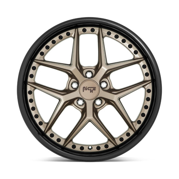 M227 VICE 20X9 5X120 35mm MATTE BRONZE W/ GLOSS BLACK LIP