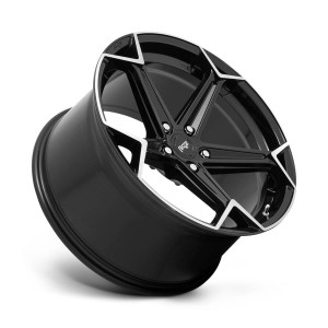 M259 ARROW 20X9 5X112 38mm GLOSSY BLACK BRUSHED