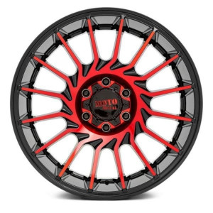 MO807 SHOCKWAVE 20X10 5X127 -18mm GLOSS BLACK WITH MACHINED RED TINT MO807 SHOCKWAVE 20X10 5X127 -18mm GLOSS BLACK WITH MACHINED RED TINT