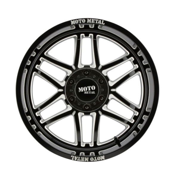 MO992 FOLSOM 20X12 5X127 -44mm GLOSS BLACK MILLED