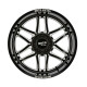 MO992 FOLSOM 20X12 5X127 -44mm GLOSS BLACK MILLED