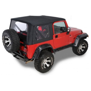 Replacement Soft Top with Clear Windows, for 97-06 Jeep Wrangler TJ