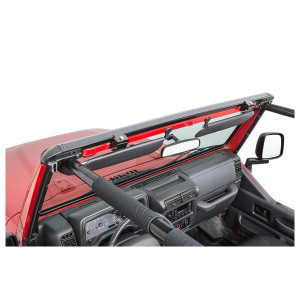 No Drill Windshield Header, for 97-06 Jeep Wrangler TJ No Drill Windshield Header, for 97-06 Jeep Wrangler TJ