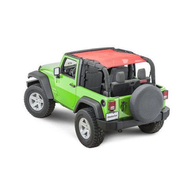 MasterTop, Shademaker Bimini Top Plus, Black, for 07-18 Jeep Wrangler JK 2-Door MasterTop, Shademaker Bimini Top Plus, Black, for 07-18 Jeep Wrangler JK 2-Door