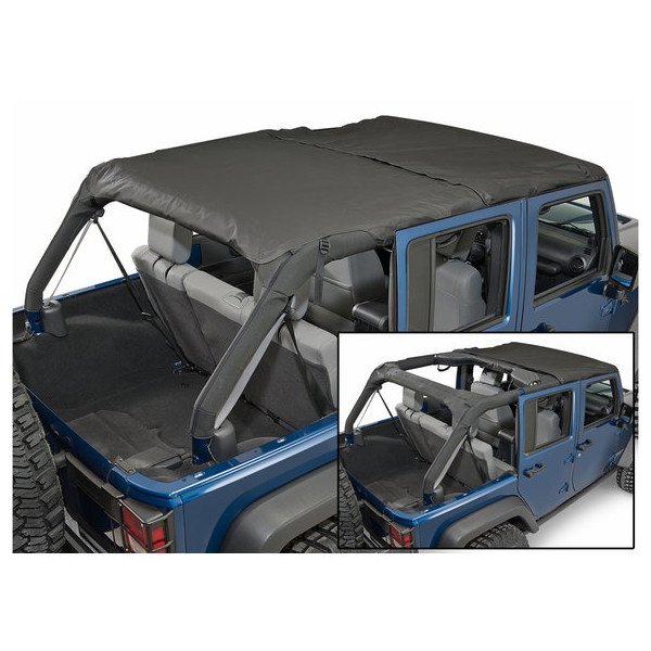 Rampage Products, Combo Brief Topper in Black Diamond, for 10-12 Jeep Wrangler Unlimited JK 4 Door Rampage Products, Combo Brief Topper in Black Diamond, for 10-12 Jeep Wrangler Unlimited JK 4 Door