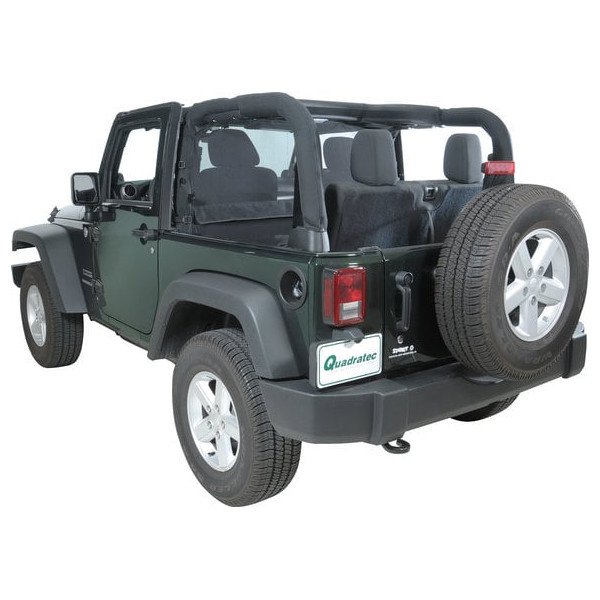 Vertically Driven Products, WIndstopper in Black Mesh, for 07-18 Jeep Wrangler JK 2-Door