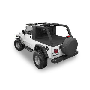 Wind Stopper Plus & Tonneau Cover 2 Piece Kit, for 04-06 Jeep Wrangler Unlimited LJ Wind Stopper Plus & Tonneau Cover 2 Piece Kit, for 04-06 Jeep Wrangler Unlimited LJ