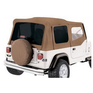 Rampage Products, Replacement Driver Side Tinted Window in Spice, for 87-95 Jeep Wrangler YJ Rampage Complete or Rampage Replacement Soft Tops ONLY Rampage Products, Replacement Driver Side Tinted Window in Spice, for 87-95 Jeep Wrangler YJ Rampage Complete or Rampage Replacement Soft Tops ONLY