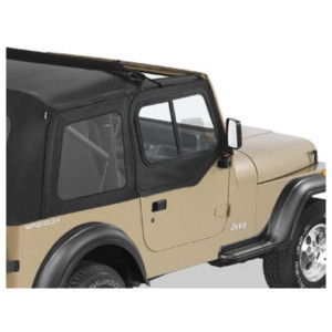 Bestop, Upper Door Sliders, for 87-95 Jeep Wrangler YJ with Sunrider or Supertop