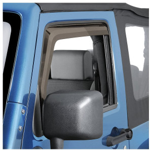 Quadratec, 2pc Window Visors, for 07-18 Jeep Wrangler JK