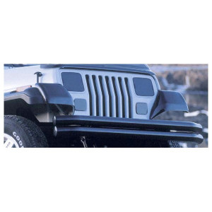 OMIX, Fender Guard Set in Smoke, for 87-95 Jeep Wrangler YJ