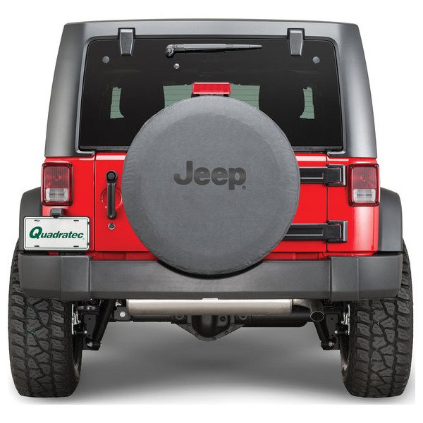 Black Denim Jeep Logo Tire Cover, P255/75R17, P255/70R18 (32") Black Denim Jeep Logo Tire Cover, P255/75R17, P255/70R18 (32")
