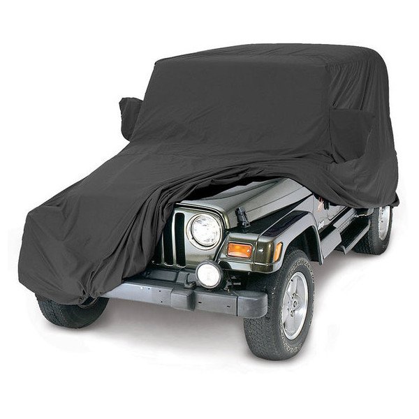 Covercraft, WeatherShield Custom-Fit Cover, Black, for 94-95 Jeep Wrangler YJ w/ Hard Top Covercraft, WeatherShield Custom-Fit Cover, Black, for 94-95 Jeep Wrangler YJ w/ Hard Top
