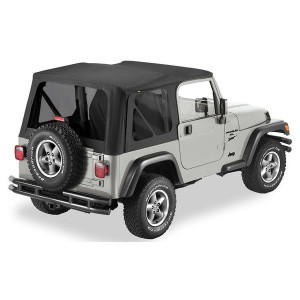 Supertop NX Soft Top with Tinted Windows without Upper Doors, Black Denim