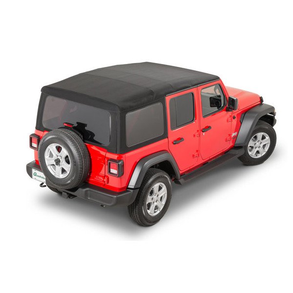 Twill Soft Top Kit, Black with Tinted Windows