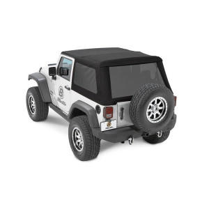 Bestop, Trektop NX Glide Twill Soft Top, for 07-18 Jeep Wrangler JK 2 Door