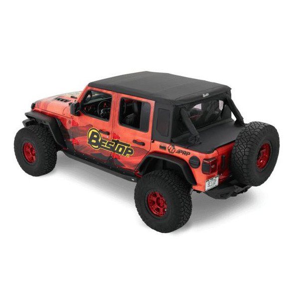 Bestop, Trektop Halftop, in Twill Material for 18-23 Jeep Wrangler JL Unlimited Bestop, Trektop Halftop, in Twill Material for 18-23 Jeep Wrangler JL Unlimited