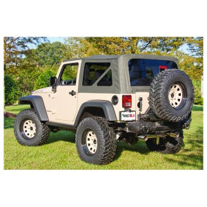Rugged Ridge, XHD Replacement Soft Top with Tinted Windows in Khaki Diamond, for 07-09 Jeep Wrangler JK 2 Door