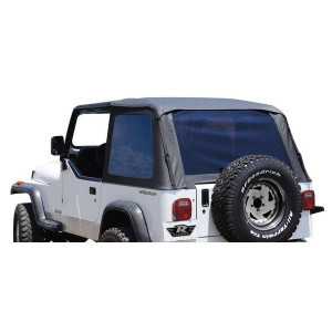 Rampage Products, Trail Top Soft Top with Tinted Windows in Black Diamond, for 92-95 Jeep Wrangler YJ Rampage Products, Trail Top Soft Top with Tinted Windows in Black Diamond, for 92-95 Jeep Wrangler YJ