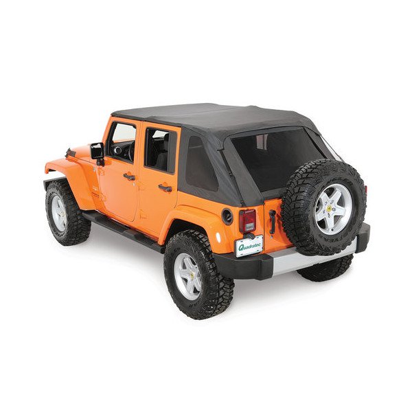 Rampage Products, Sailcloth Trail Top Soft Top with Tinted Windows in Black Diamond, for 07-18 Jeep Wrangler Unlimited JK 4 Door Rampage Products, Sailcloth Trail Top Soft Top with Tinted Windows in Black Diamond, for 07-18 Jeep Wrangler Unlimited JK 4 Door