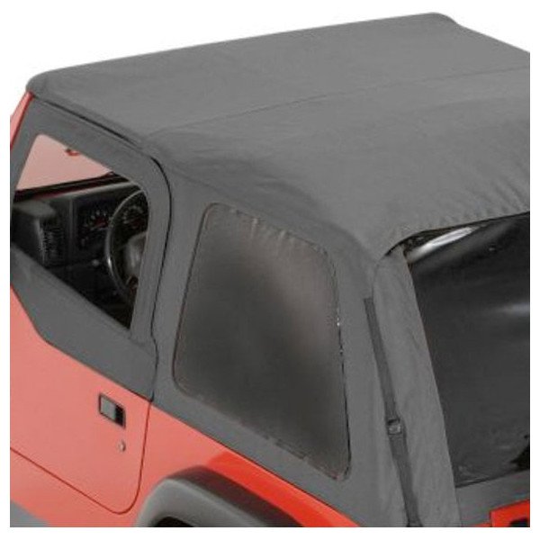 Rampage Products, Frameless Trail Top Replacement Driver Side Tinted Window in Black Diamond, for 97-06 Jeep Wrangler TJ with Rampage Frameless Trail Top ONLY Rampage Products, Frameless Trail Top Replacement Driver Side Tinted Window in Black Diamond, for 97-06 Jeep Wrangler TJ with Rampage Frameless Trail Top ONLY