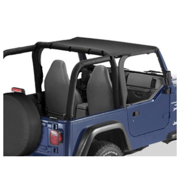 Bestop, Strapless Bikini Tops, Black Denim, for 97-02 Jeep Wrangler TJ