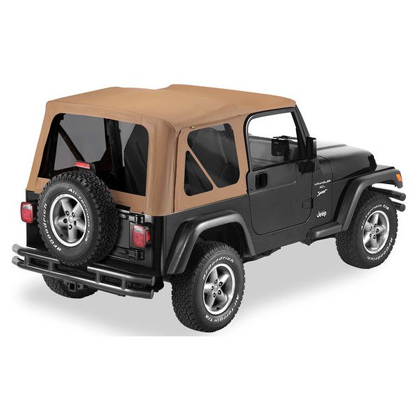 Bestop, Sailcloth Replace-a-top Soft Top with Tinted Windows in Spice, for 97-06 Jeep Wrangler TJ Bestop, Sailcloth Replace-a-top Soft Top with Tinted Windows in Spice, for 97-06 Jeep Wrangler TJ