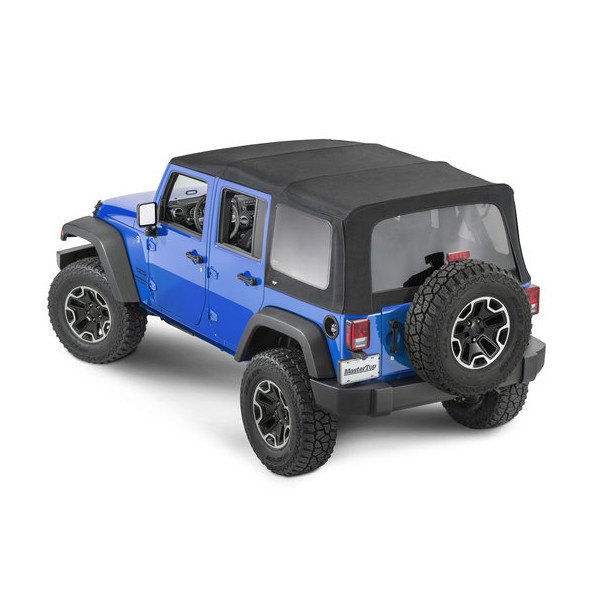 Replacement Soft Top with Tinted Windows in MasterTwill® Fabric, 07-09 Wrangler JK Replacement Soft Top with Tinted Windows in MasterTwill® Fabric, 07-09 Wrangler JK