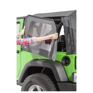 MasterTop, Replacement Rear Quarter Window Kit, for 07-18 Jeep Wrangler JK with Original Factory Mopar Soft Top