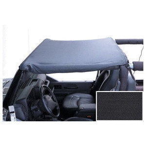 Rugged Ridge, Bimini Header Top, Black Denim, for 97-02 Jeep Wrangler TJ Rugged Ridge, Bimini Header Top, Black Denim, for 97-02 Jeep Wrangler TJ
