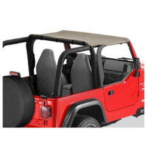 Rugged Ridge, Bimini Header Top in Khaki Diamond, for 03-06 Jeep Wrangler TJ Rugged Ridge, Bimini Header Top in Khaki Diamond, for 03-06 Jeep Wrangler TJ