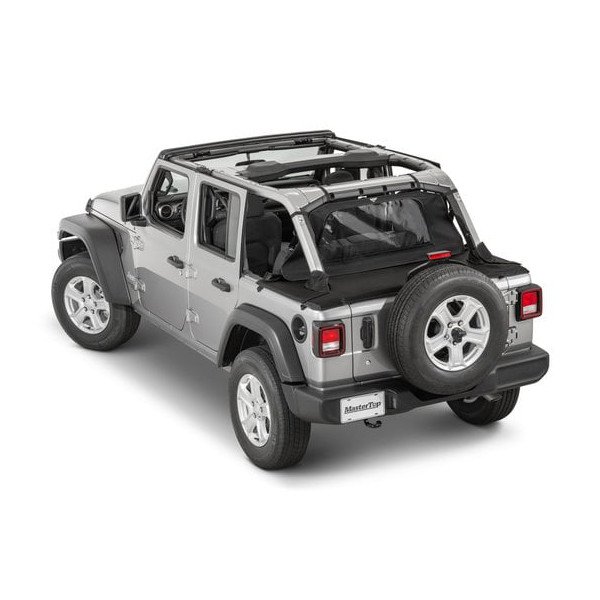 MasterTop, Tonneau Cover, In MasterTwill Fabric for 18-23 Jeep Wrangler JL 4-Door with Hardtop MasterTop, Tonneau Cover, In MasterTwill Fabric for 18-23 Jeep Wrangler JL 4-Door with Hardtop