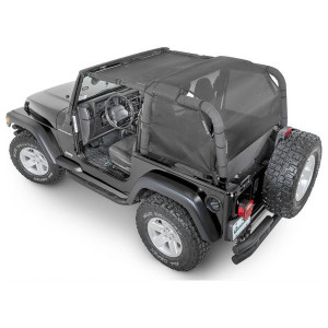 SpiderWebShade, ShadeCage, Black, for 97-06 Jeep Wrangler TJ