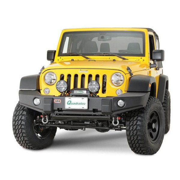 ARB, Hoopless Combination Front Winch Bumper, Integrit Textured, for 07-18 Jeep Wrangler JK