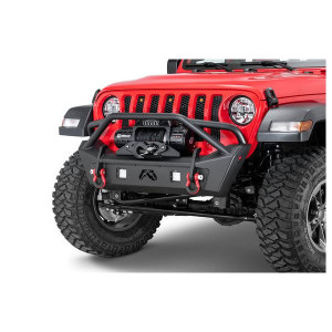 Front Stubby Bumper, With Pre-Runner Guard - Black Powder Coat