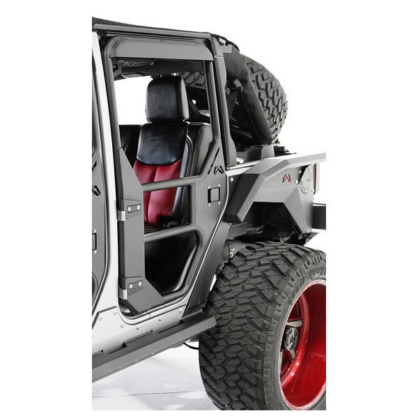 Fab Fours, Rear Full Tube Doors, for 18-23 Jeep Wrangler JL Unlimited & Gladiator JT Fab Fours, Rear Full Tube Doors, for 18-23 Jeep Wrangler JL Unlimited & Gladiator JT