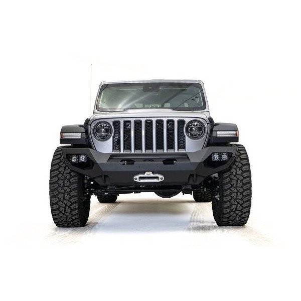 Fab Fours, Matrix Front Bumper, in bare steel for 18-23 Jeep Wrangler JL and Gladiator JT