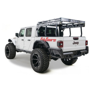 Fab Fours, Overland Rack, in Bare Steel Finish for 20-23 Jeep Gladiator JT